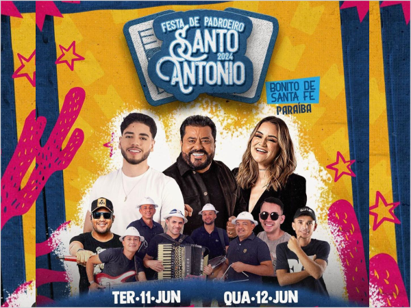 Tradicional Festa do Padroeiro Santo Antônio do Bonito (Shows Artísticos 2024)